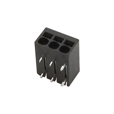 Conector de bloco de terminais sem parafusos compacto 5a de 3 posições de 2,5 mm tipo SMT
