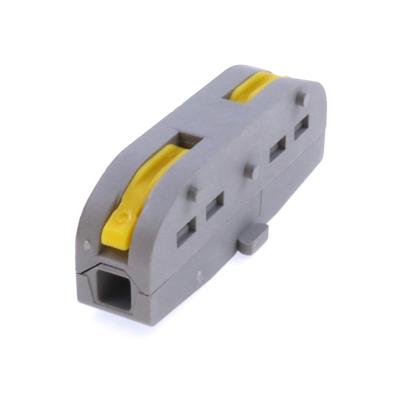 Conector de fio push-in durável de qualidade premium, material de nylon e PC para conexões elétricas seguras e eficientes