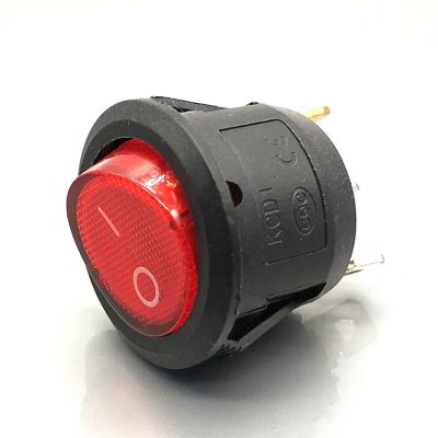 Mini interruptor oscilante redondo t85 cqc de 6 pinos e 4 pinos