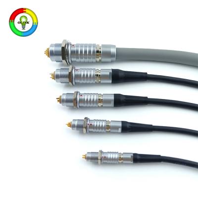 Chicotes elétricos personalizados para conectores push-pull