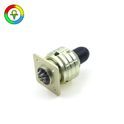 Conector de alimentação CC miniatura industrial de 24 V, padrão militar russo para aviação, 4 pinos/10 pinos, para conexão.