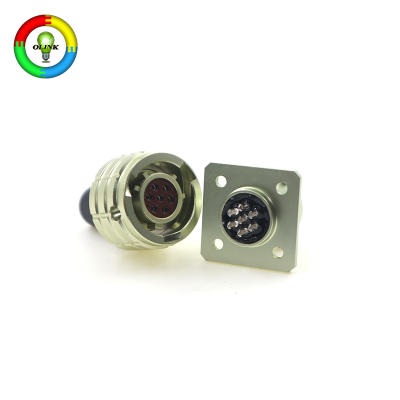 Conector baioneta circular compacto de 4 pinos para uso industrial russo, especificação militar.