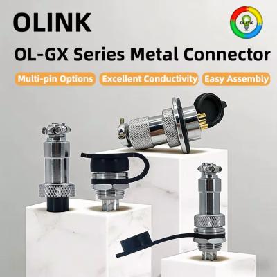 Plugue de aviação 12mm gx12 macho e fêmea