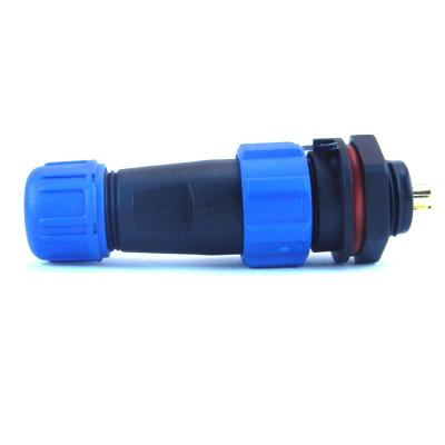 IP67 Aviation SP13 conector à prova d'água monopolar