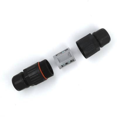 Conector de cabo impermeável ip68 de 2 pinos e 3 pinos