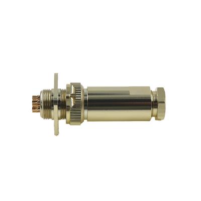 Conector aeroespacial mini de latão da série KP, para aviação russa, macho, 4 pinos/10 pinos, carcaça em liga de alumínio, classificação IP55, 200 V, 1,5-3,7 A.